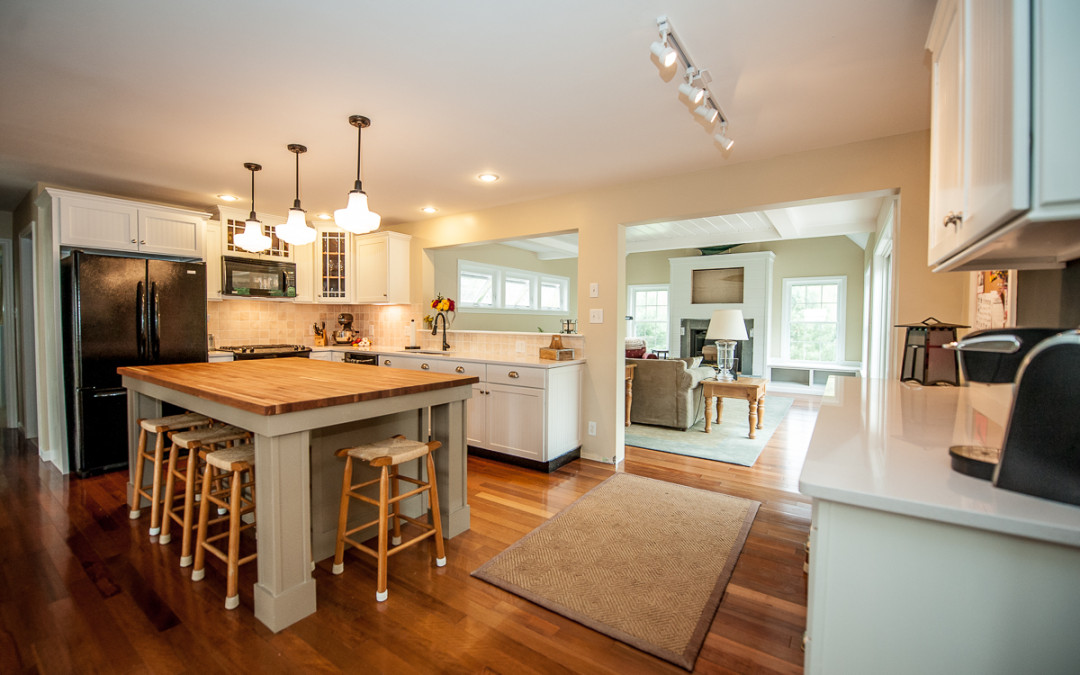 New England Farmhouse – Kitchen and Living Remodel